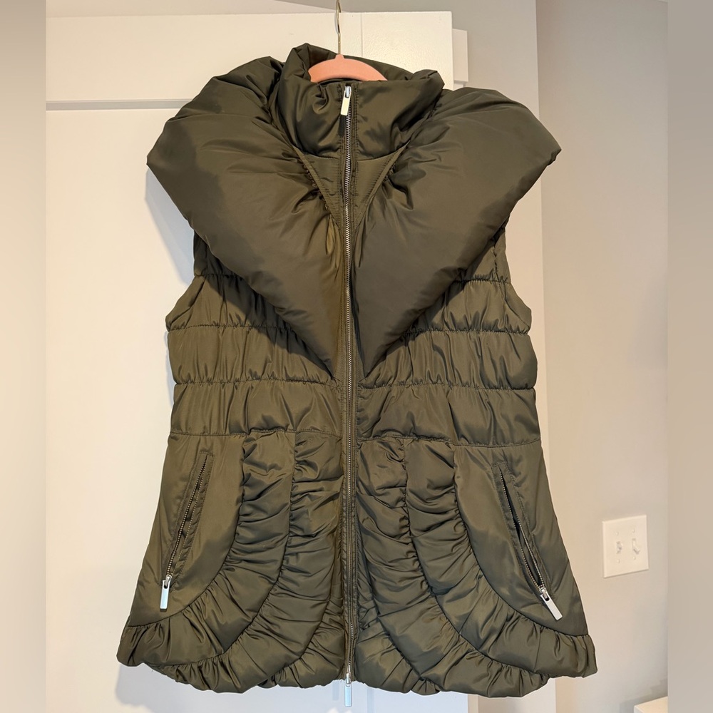 Olive Quilted Vest